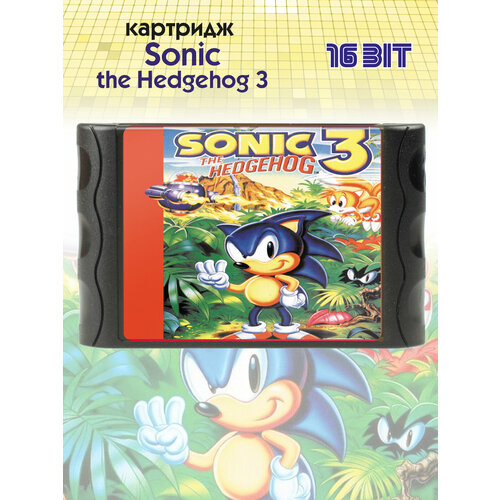 Картридж для приставок 16 бит Sega Magistr Mega Drive 1 игра Sonic the Hedgehog 3 рус 480₽
