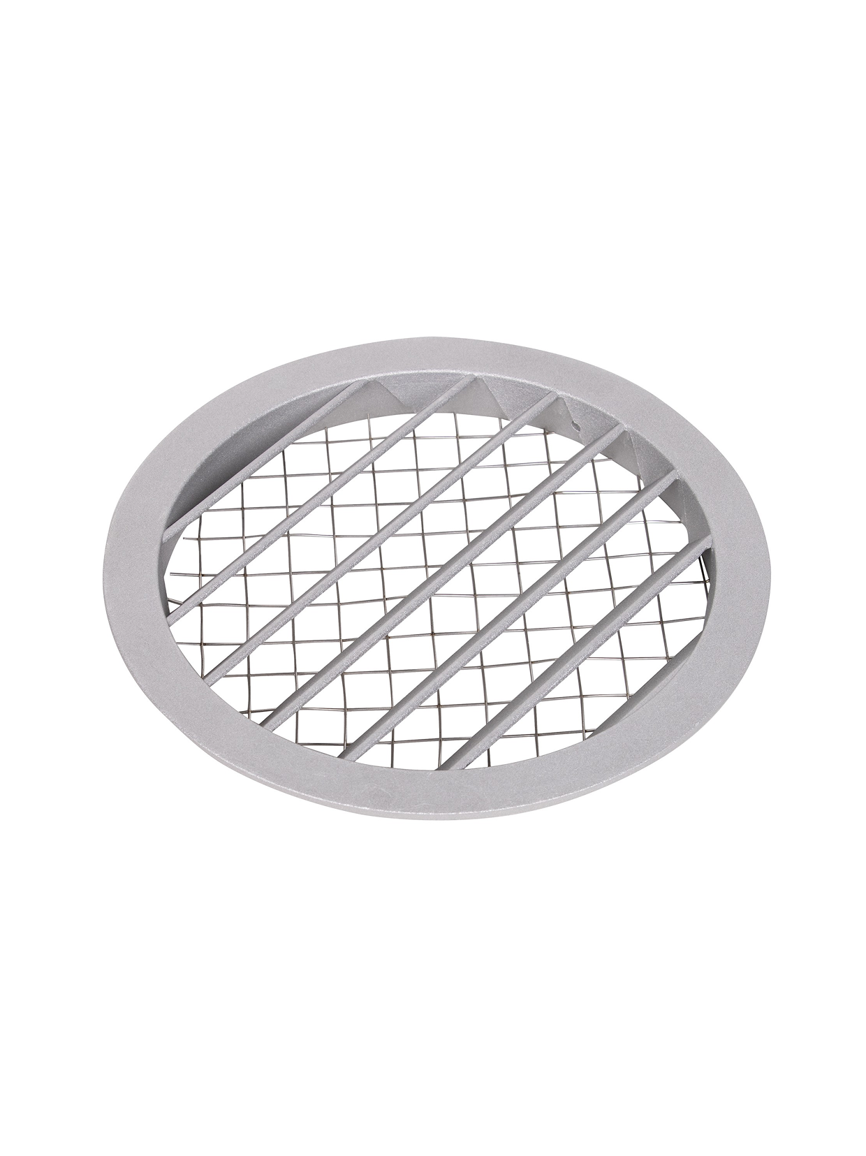 Вентиляционная решетка Shuft PGC 250, для круглых воздуховодов, алюминиевая, серая — фото 1