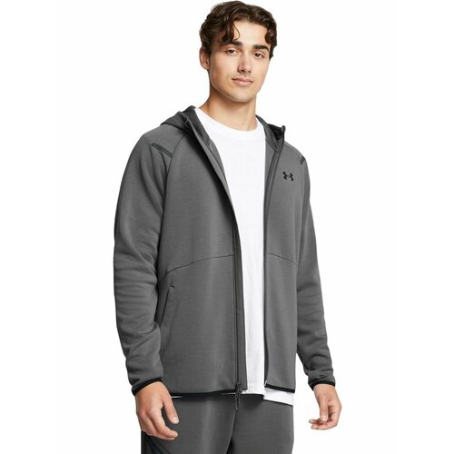 фото Толстовка спортивная under armour ua unstoppable flc fz hd eu, размер md, , серый
