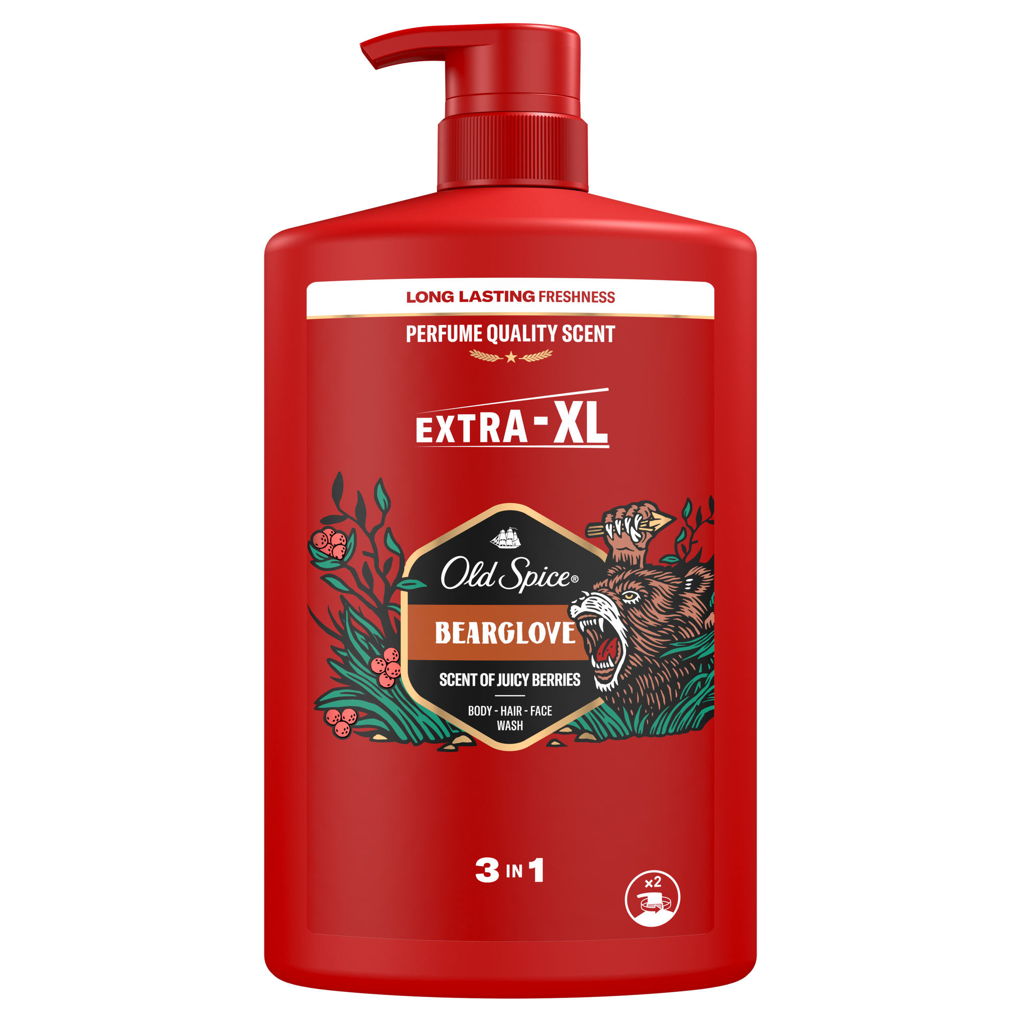 OLD SPICE Мужской гель для душа + шампунь 3в1 Bearglove 1 литр