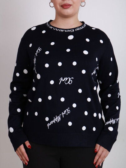 Свитер , размер OneSize, темно-синий — фото 1