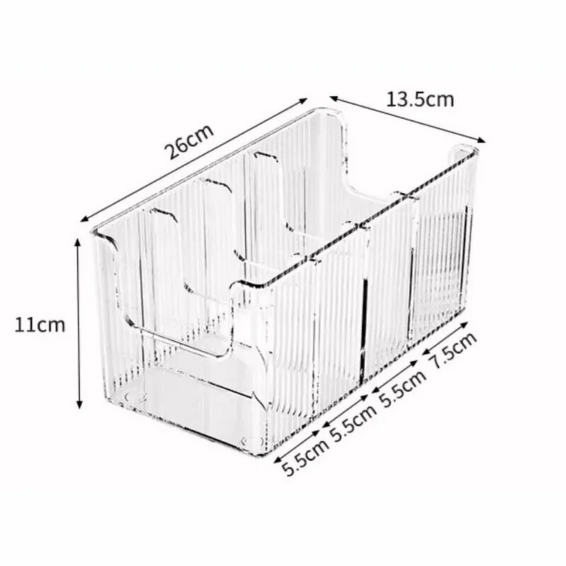 Акриловый прозрачный ящик для хранения ремня безопасности26х13.5х11 см.