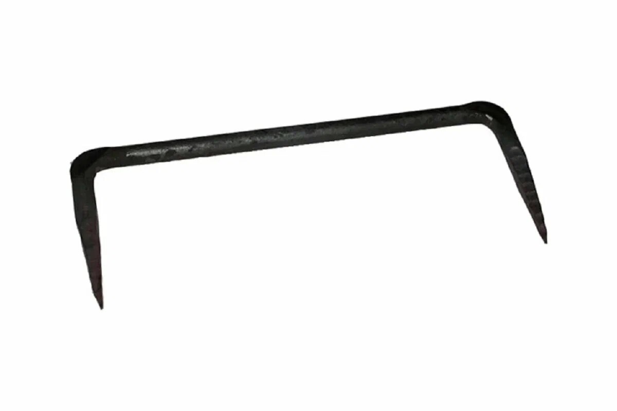 Скоба строительная STARFIX SMP-64986-1, сталь, крепление бруса и бревен, 10x350мм, черная