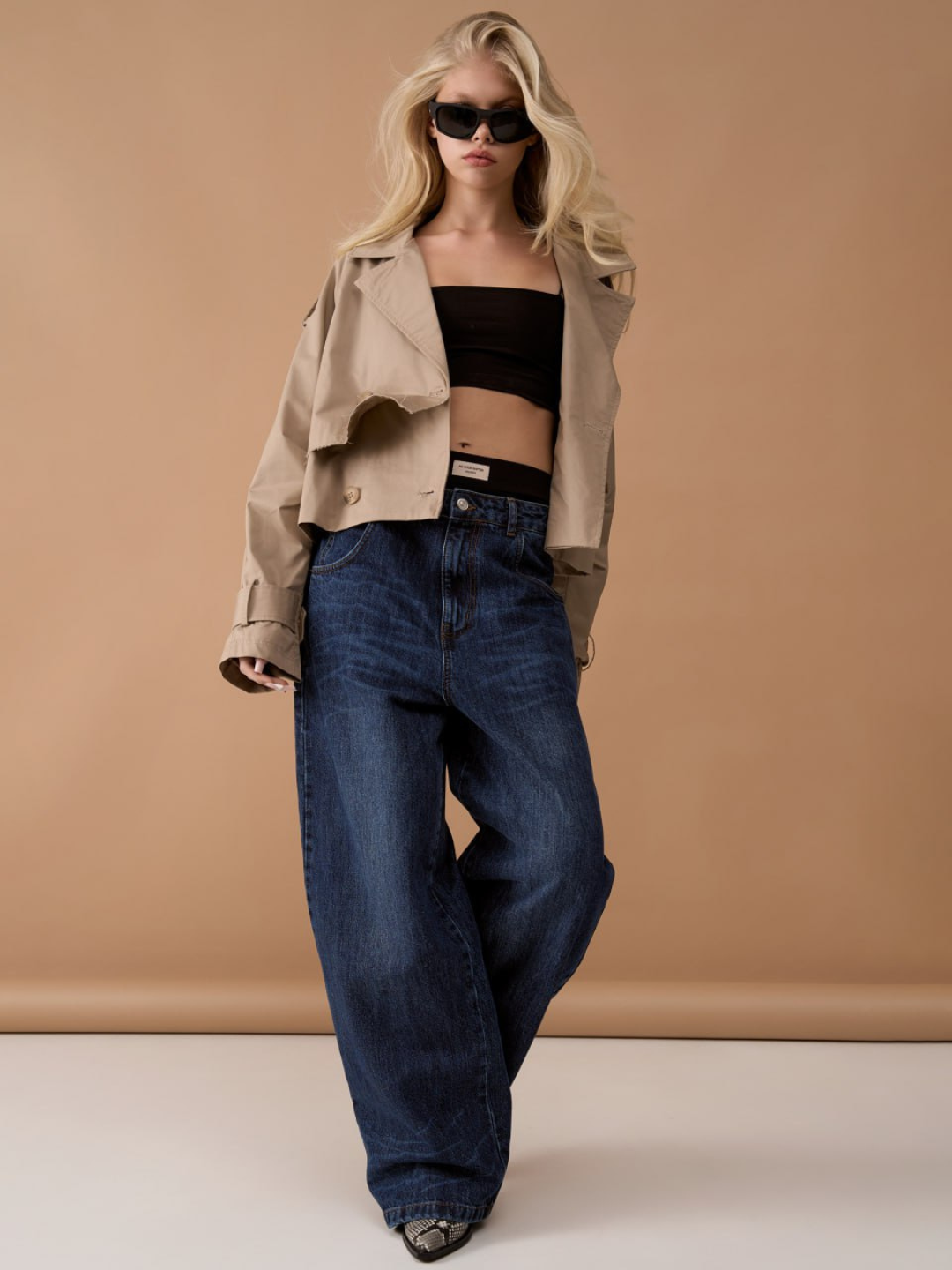 Джинсы  1, размер 140, синий — фото 1