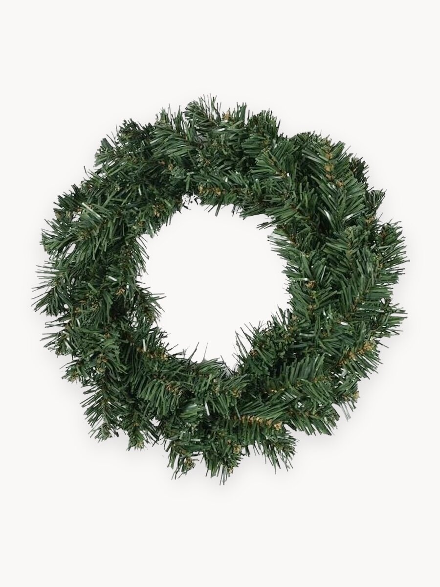 Венок еловый «Создай сам» 30 см/ венок новогодний/ венок рождественский/ декорация новогодняя/ венок праздничный