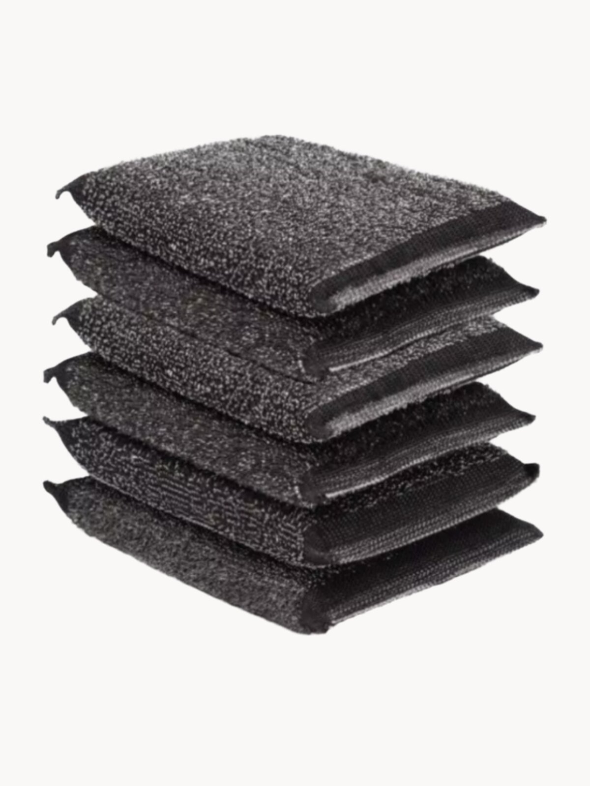 Губки для мытья посуды с металлической нитью, 6 шт./ универсальные