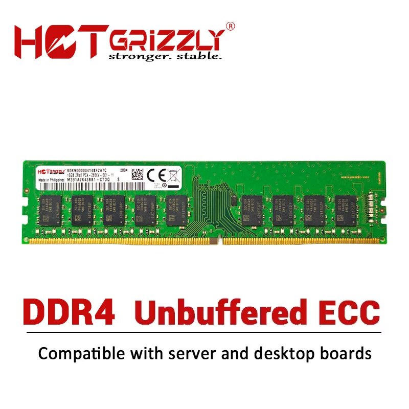 DDR4 ECC модуль памяти 8ГБ/16ГБ/32ГБ 2133/2400/2666МГц, 2x 16GB 2133MHz