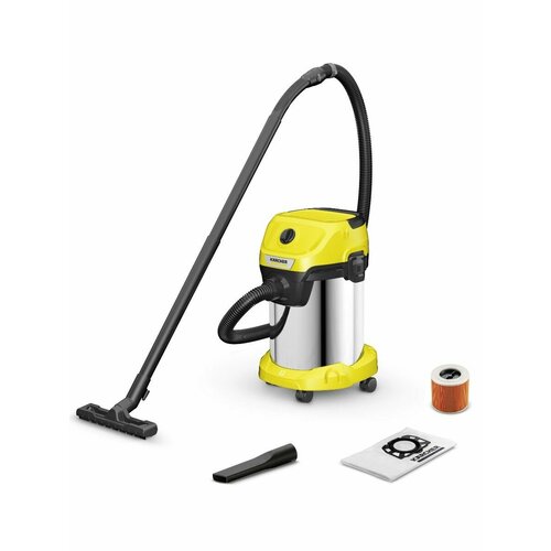 Пылесос хозяйственный Karcher 1628-1410 WD 3 S V-19420 1000Вт мусоросборник 19л функция выдувания 4099000₽