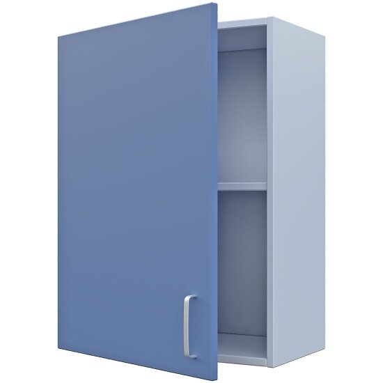 Шкаф Феликс Навесной 50см Ялта ПК-ПЛМ-Ш68Х50Н/НС-В1-1226 Белый+ Дымчато-голубой