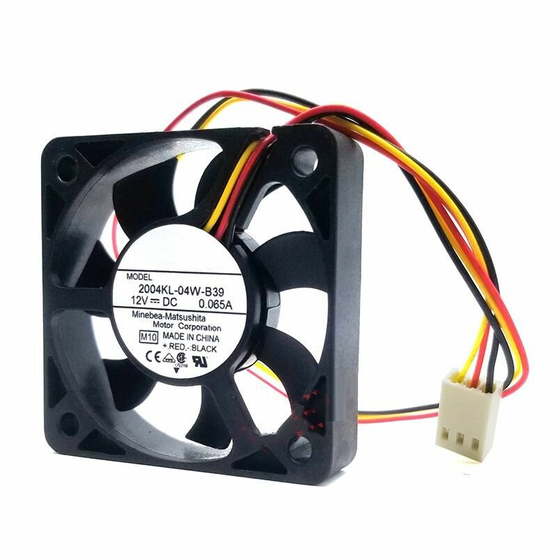 Новый 2004KL-04W-B39 M10 DC 12V 0.065A 50x50x10mm 3-проводной вентилятор для серверного кулера