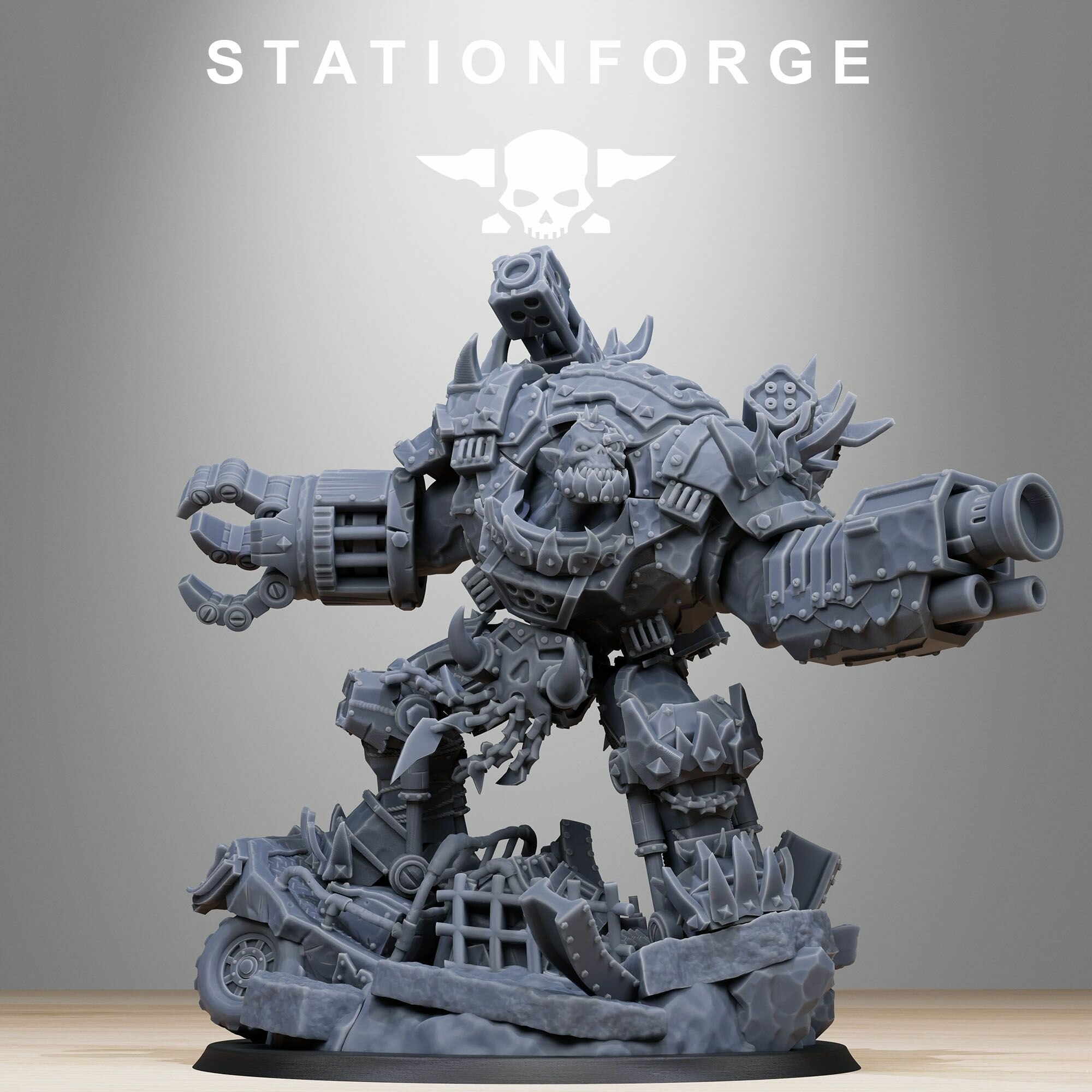 Набор миниатюр Warhammer 40000. Орки. Босс Орков / Воевода 2.0/Orkaz Grand Nutta 2.0 1 шт.