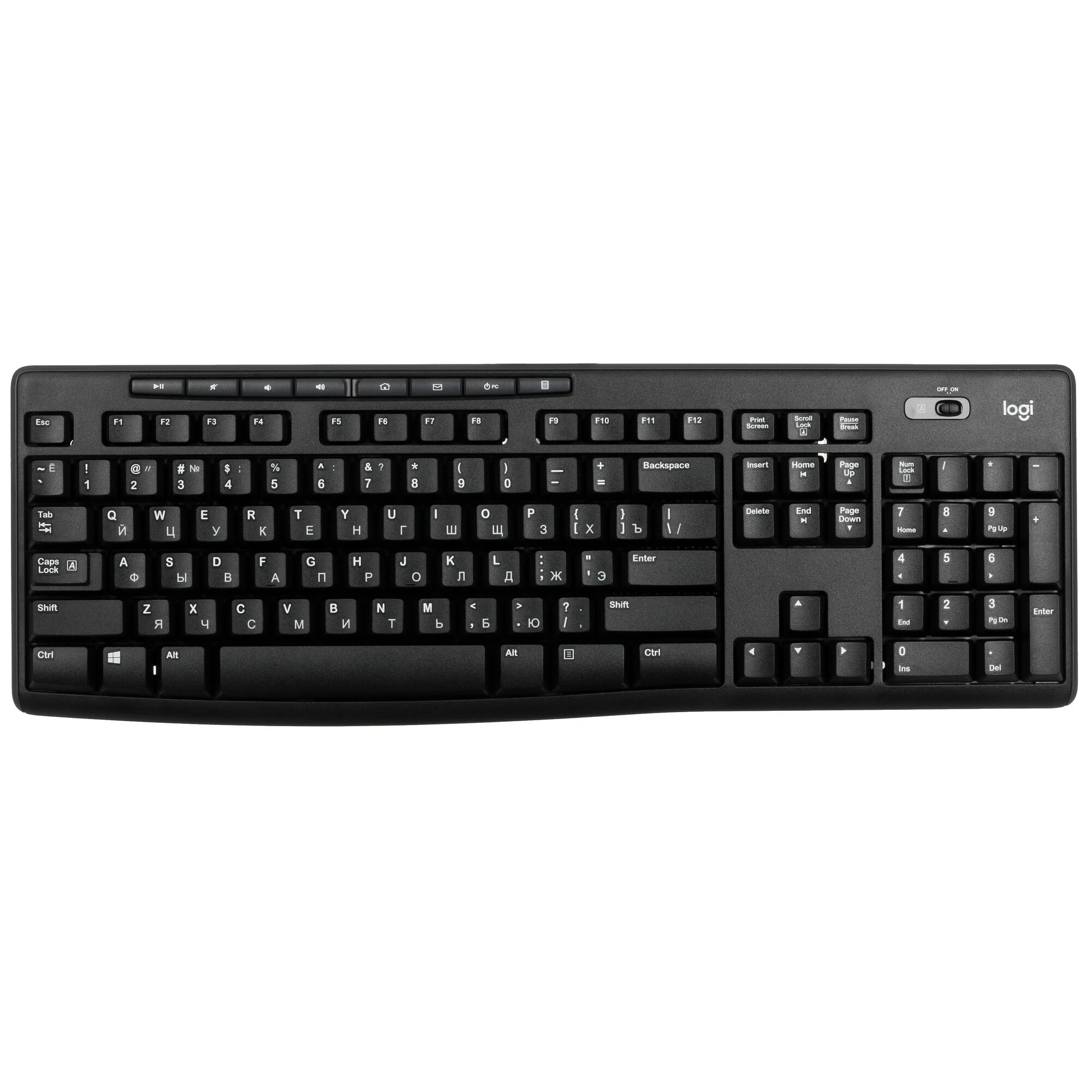 Клавиатура + мышь Logitech MK270, беспроводная, USB, черный (920-003381/920-004509/920-004518) — фото 1