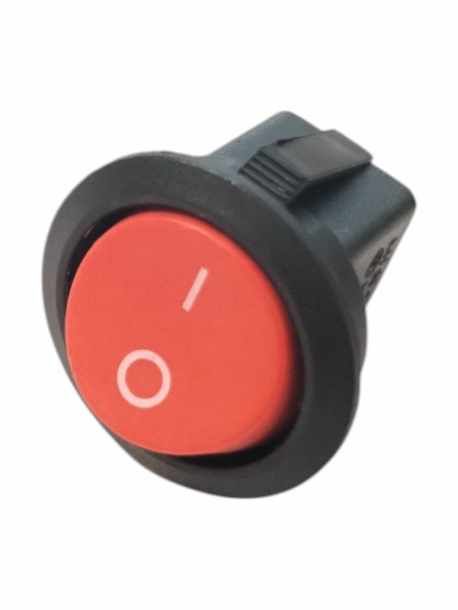 Кнопка водонагревателя круглая 6 Ампер (2 контакта)