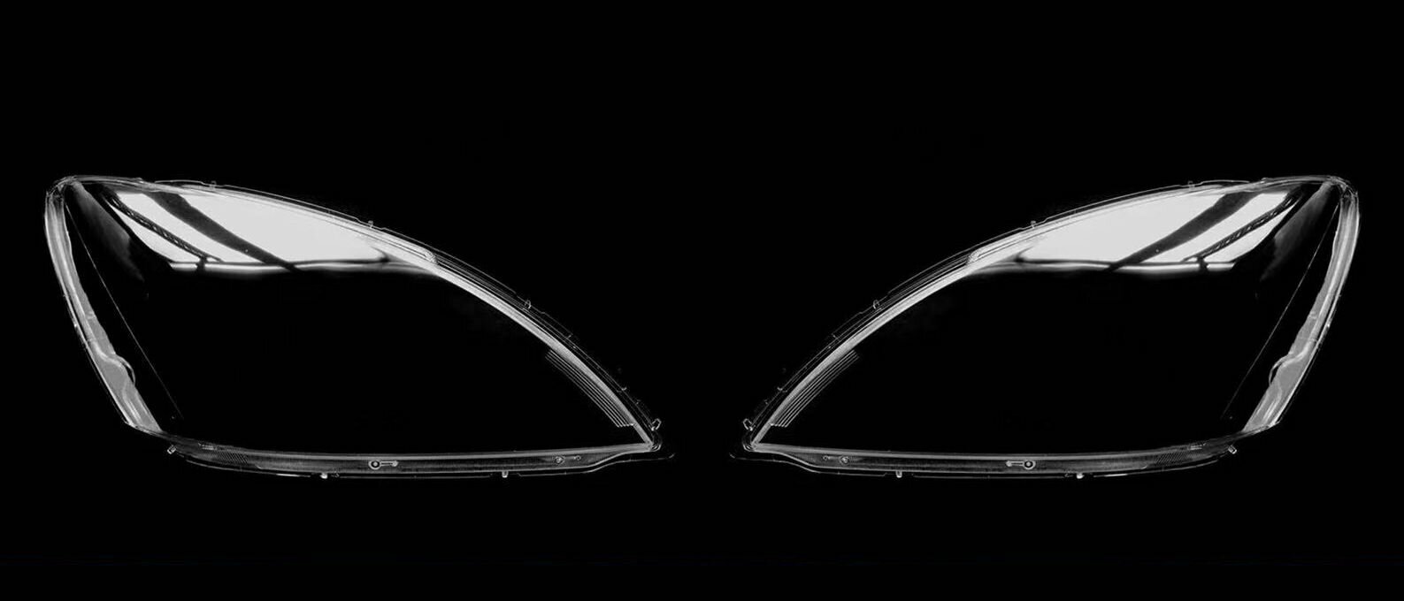 Стекло фары, арт. Продаются комплектом! Левое+правое Стёкла фар Mitsubishi Lancer 9 2003-2010 выполнены из специального оптического поликарбоната, обработаны лаком, устойчивым к UV-лучам.