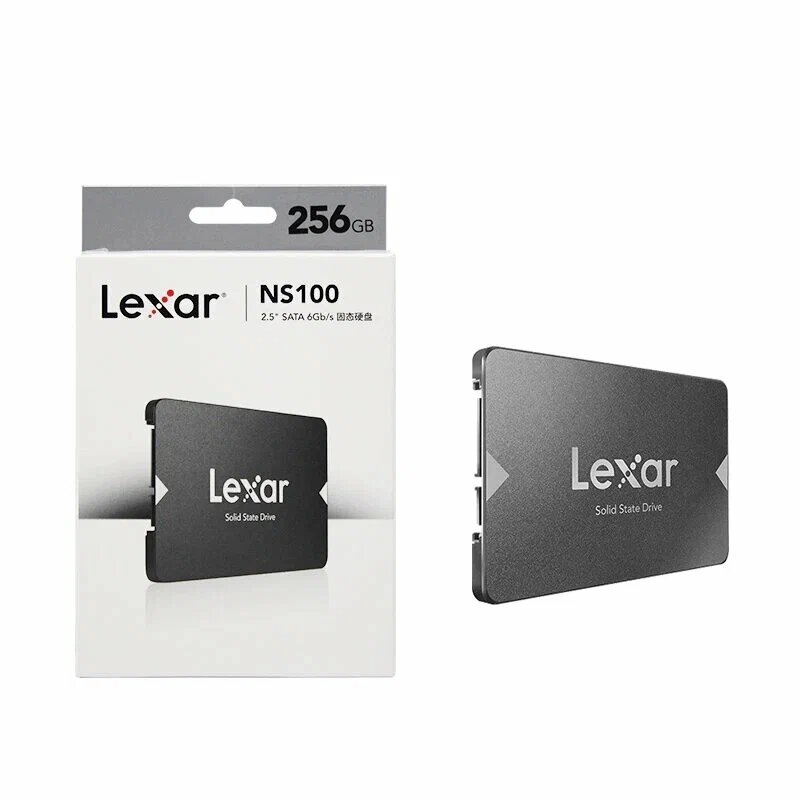 Твердотельный накопитель Lexar NS100, 256Гб, интерфейс SATA III, форм-фактор 2,5"