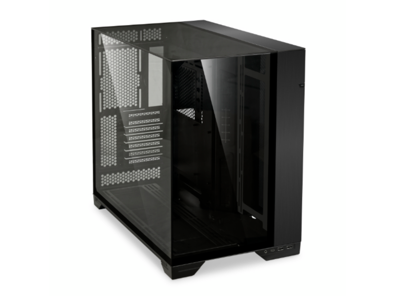 Корпус LIAN LI O11 Vision Black, Midium Case: EATX(under 280mm)/ATX/MICRO-ATX/MINI-ITX, 2xUSB 3.0, 1xUSB Type-C, 1xAudio, Included Fans: none
