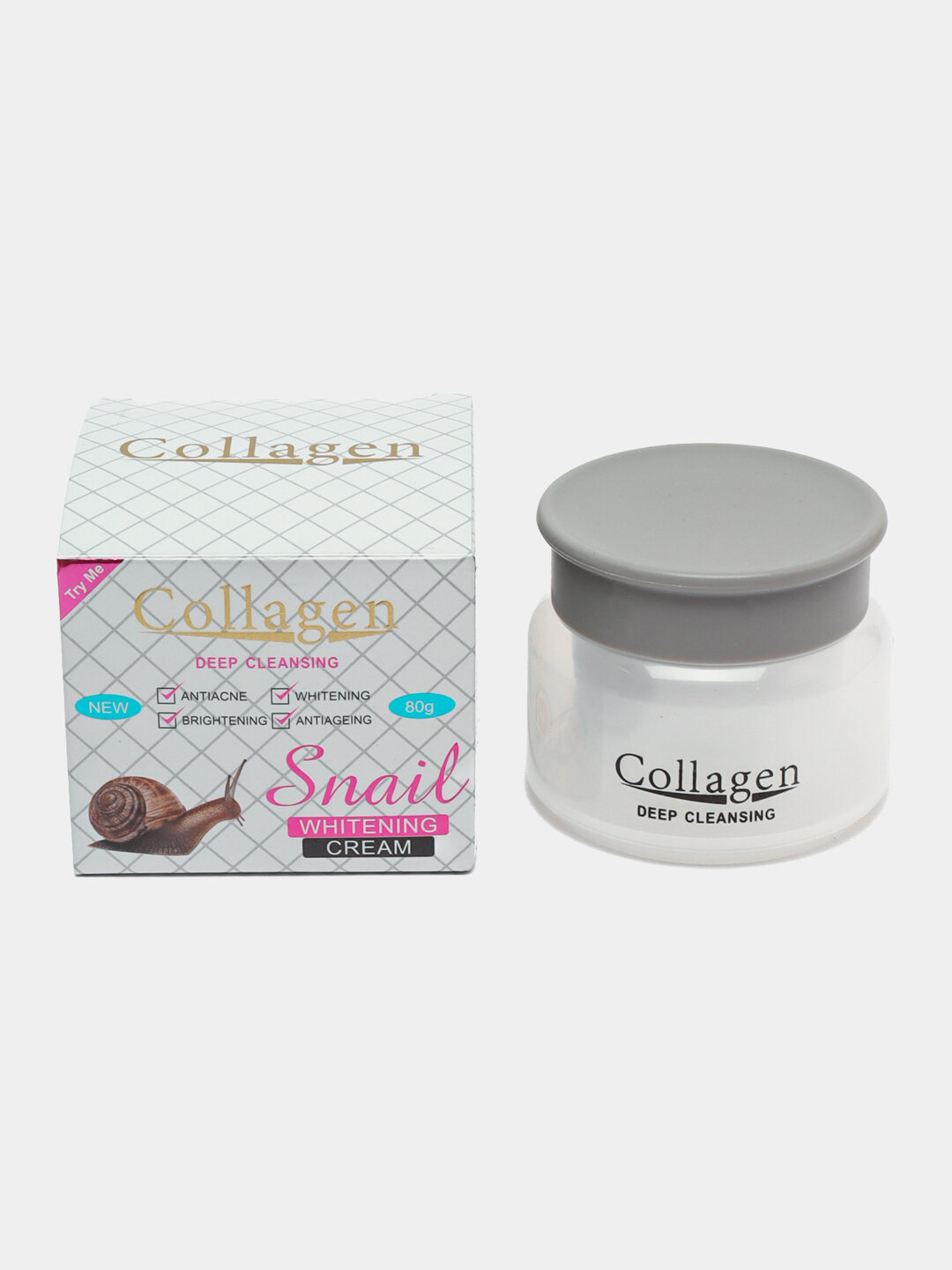 Крем для лица Collagen, отбеливающий, с экстрактом улитки, 80 г