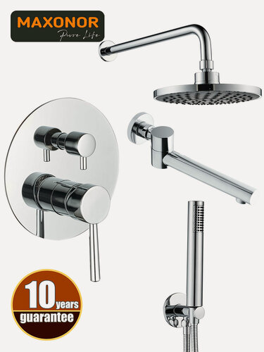 Изображение товара Встраиваемая душевая система Maxonor PURE SUPERIOR LIFE PL7487 Хром Латунь