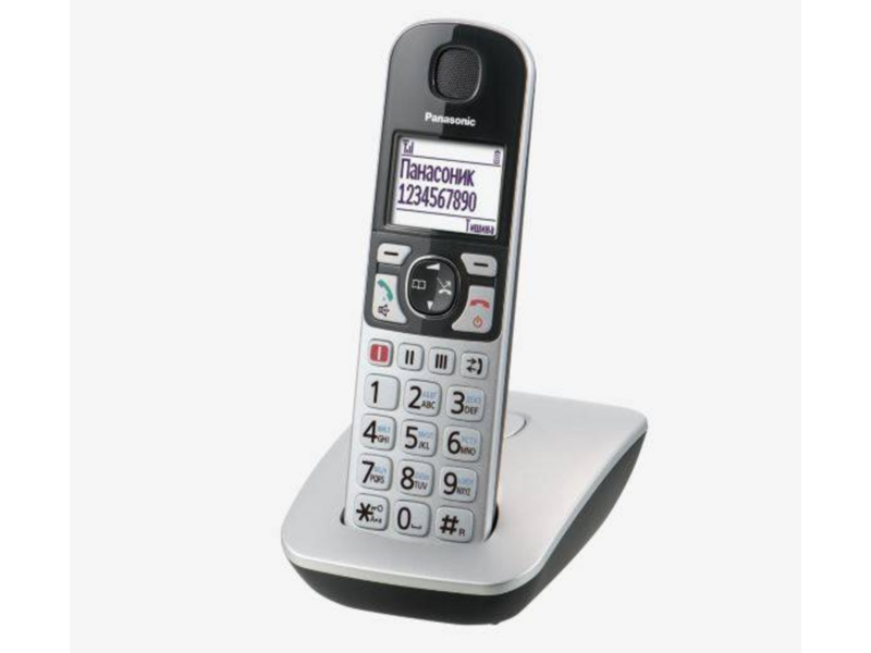 Р/телефон Dect KX-TGE510RUS серебристый аон