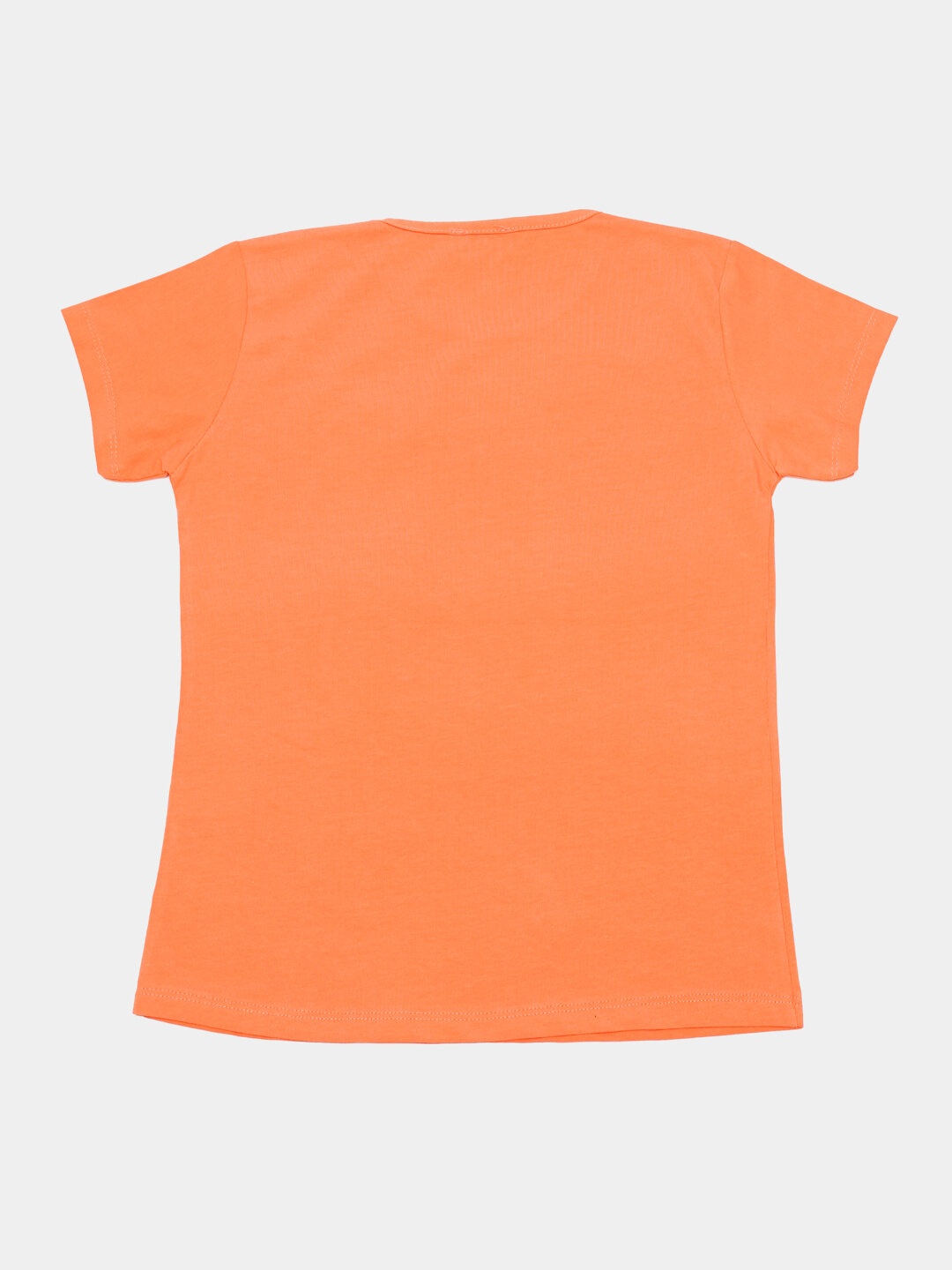 Футболка  Футболка "Wednesday", хлопок, для девочки, принт стойкий, не выгорает, размер 146, оранжевая — фото 1