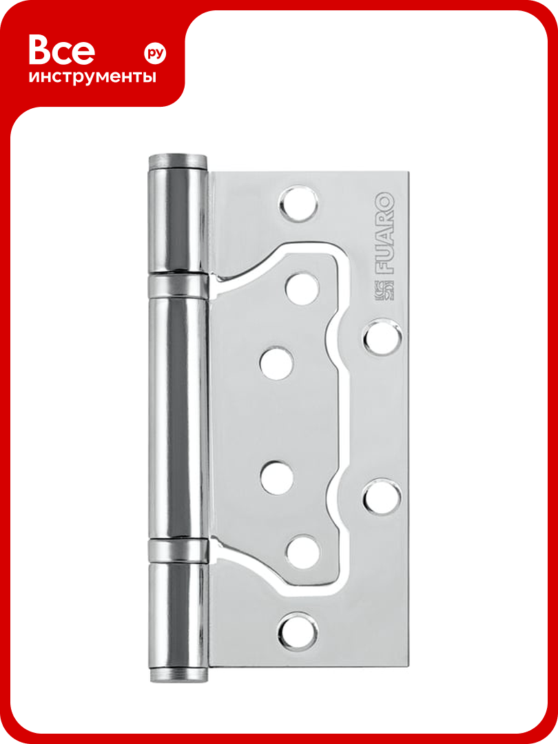 Универсальная петля без врезки Fuaro 500-2BB 100x25 CP хром 32329