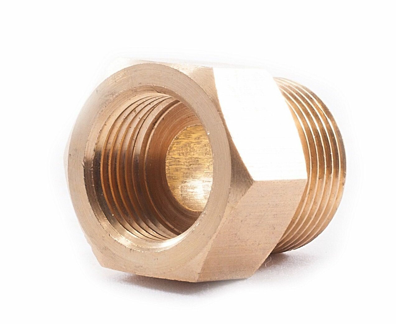 Переходник на баллон импортный СП21.8X14 с резьбой G3/4 бронза