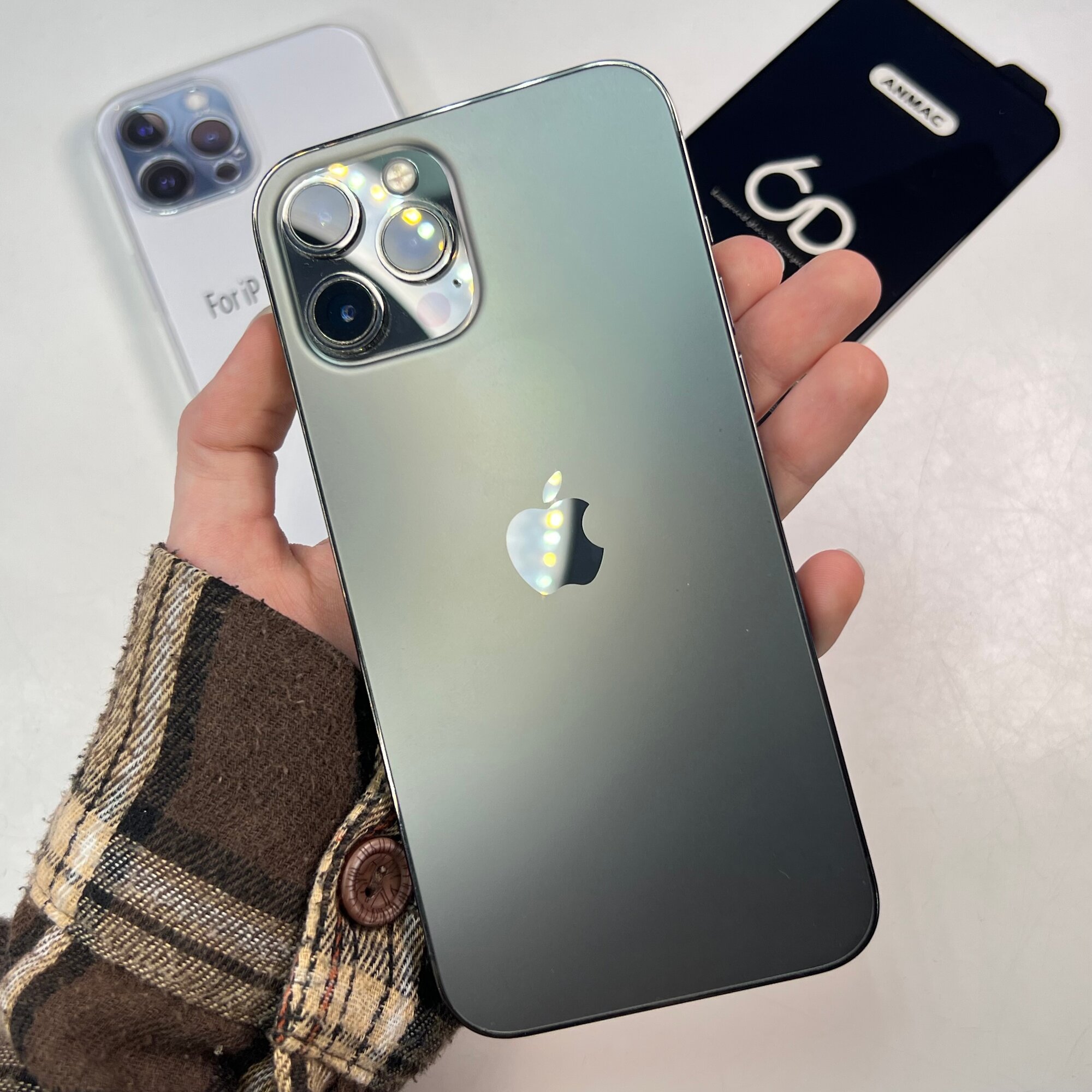 Смартфон Apple iPhone 12 Pro Max 128 ГБ RU, nano SIM+eSIM, графитовый
