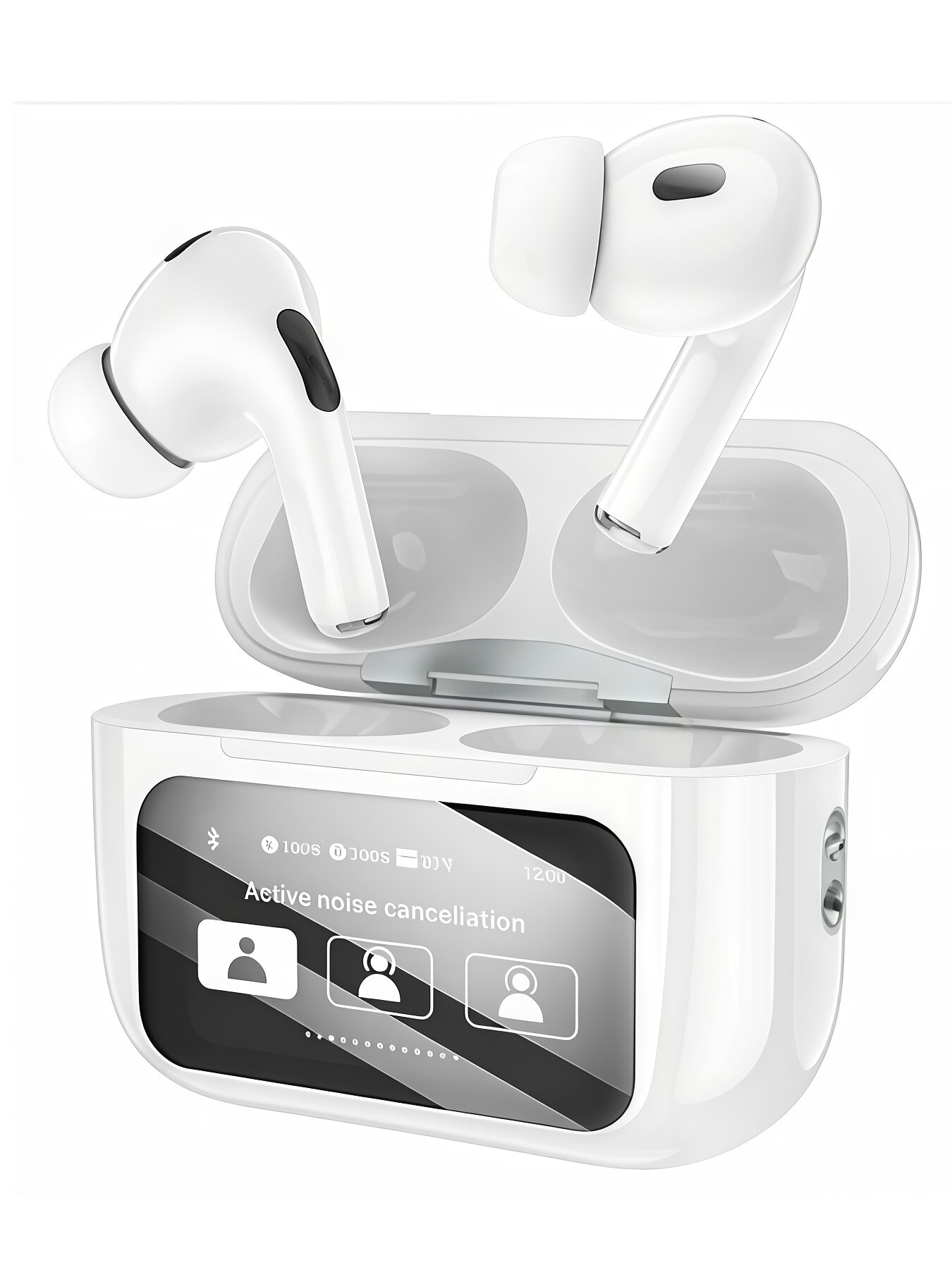Беспроводные наушники A.Pods Pro 2, сенсорный экран, шумоподавление ANC, белый