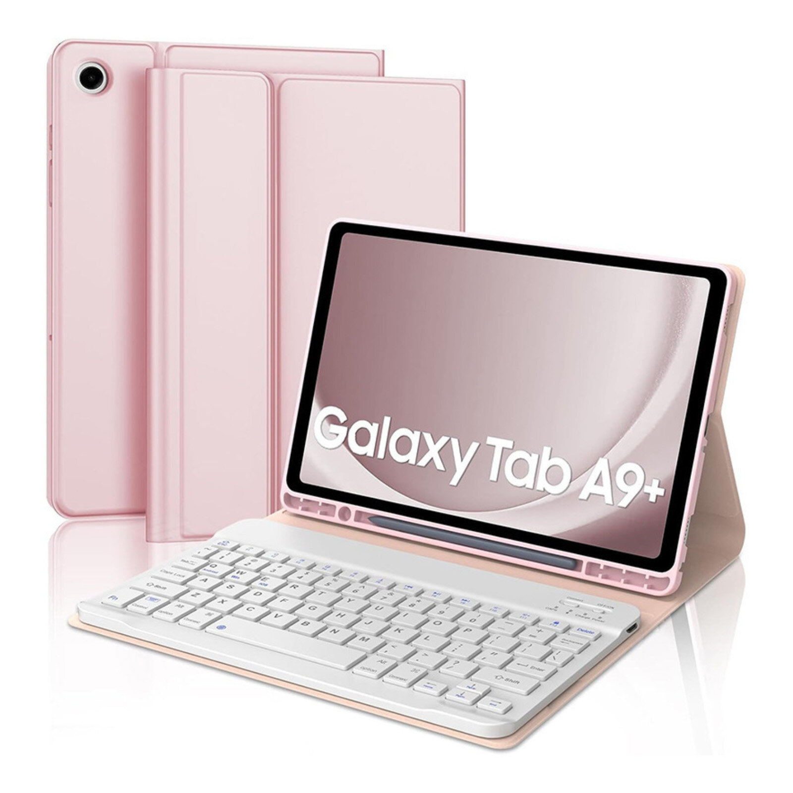 Чехол-клавиатура с трекпадом для Samsung Galaxy Tab A9+/A9 Plus (2023) 11 дюймов, французская раскладка AZERTY, съёмная клавиатура [A1]