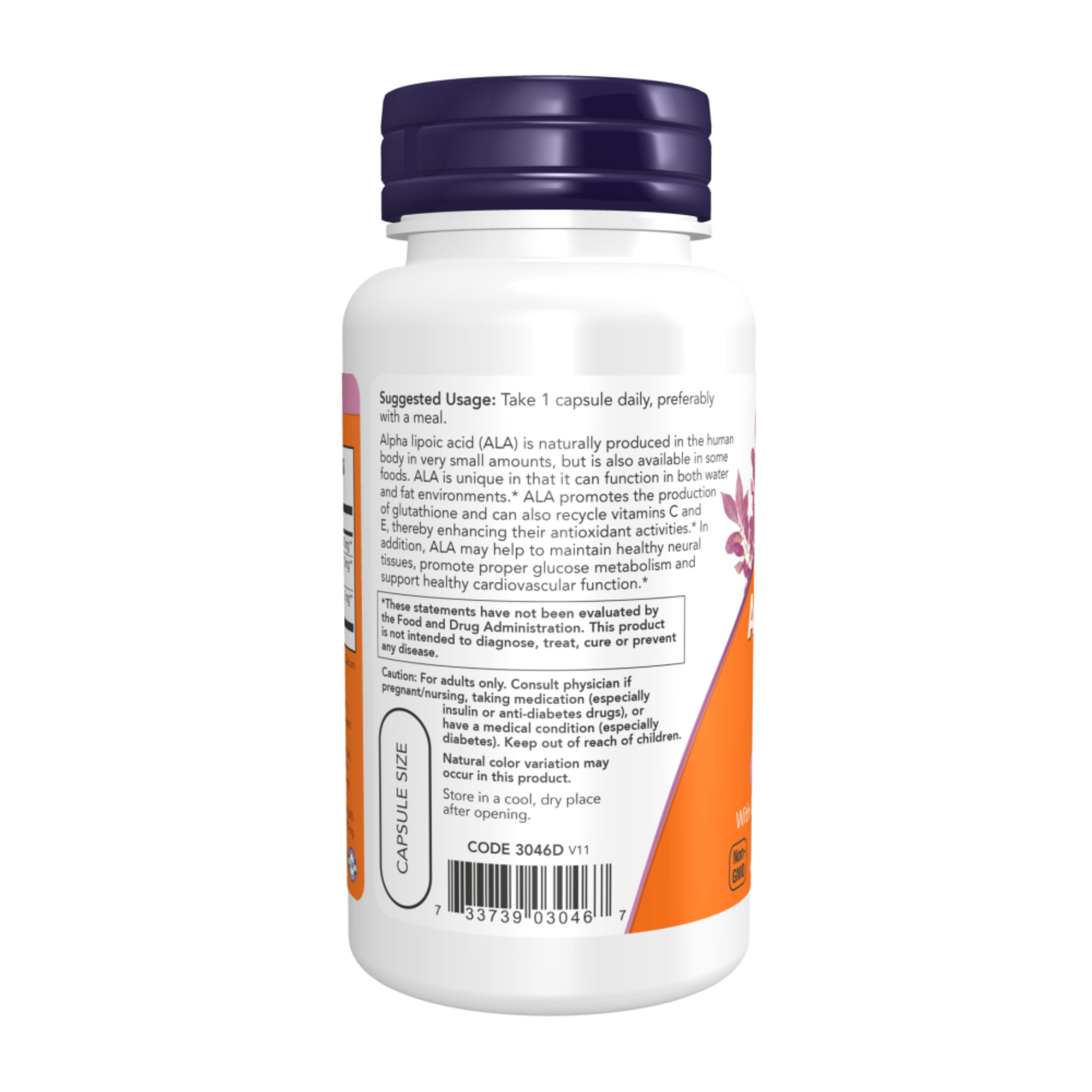 Антиоксидантные Комплексы NOW Alpha Lipoic Acid Extra NOW Foods, Альфа-Липоевая Кислота Экстра 600 мг - 120 капсул