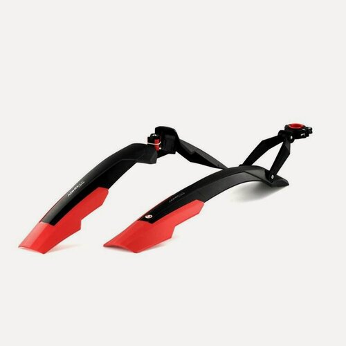 Изображение товара Крылья велосипедные Simpla ADHD Long для 27.5"-29" быстросъемные с амортизаторами черно-красные