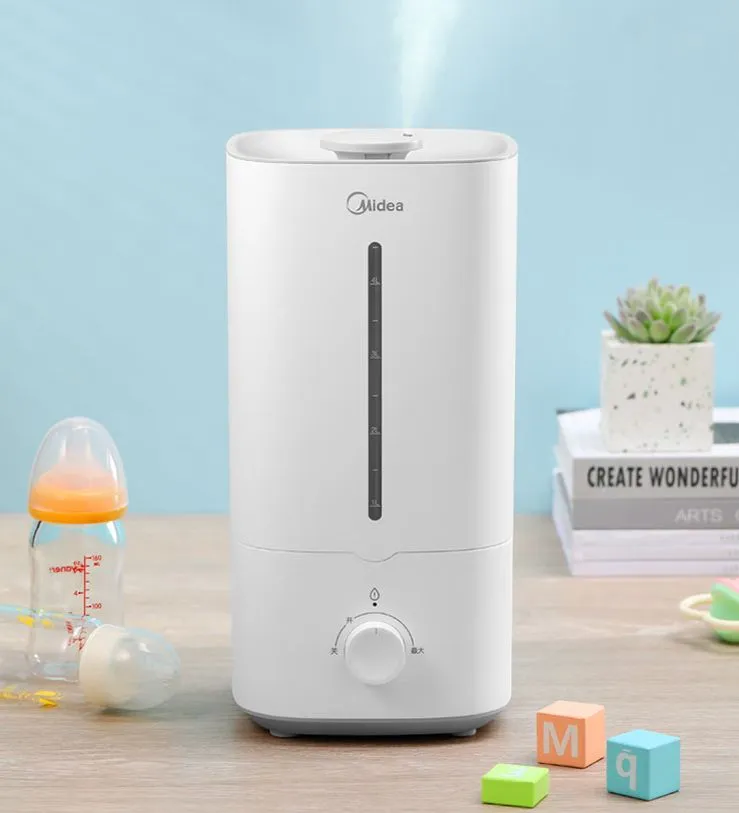 Увлажнитель воздуха Midea SC-3G40A, ультразвуковой, белый, для спальни и детской, 4.5 л — фото 1
