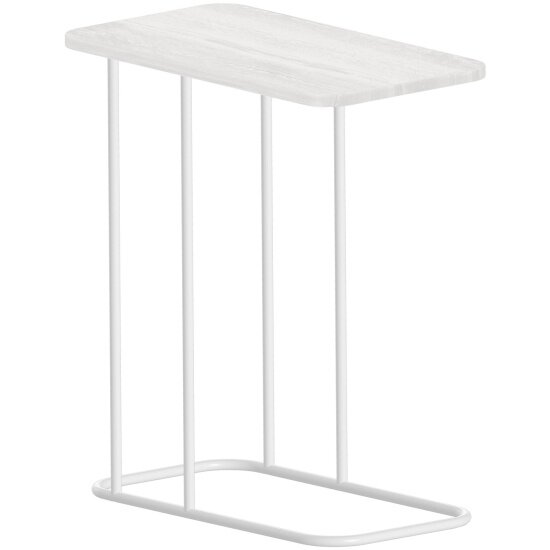 Придиванный столик Nika Haushalt HHST1 50х40 см  дуб дымчатый матовый белый  HHST1 ДД 