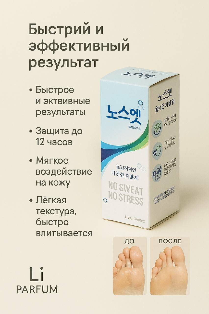Дезодорант-антиперспирант No Sweet No Stress для мужчин и женщин, 30 мл
