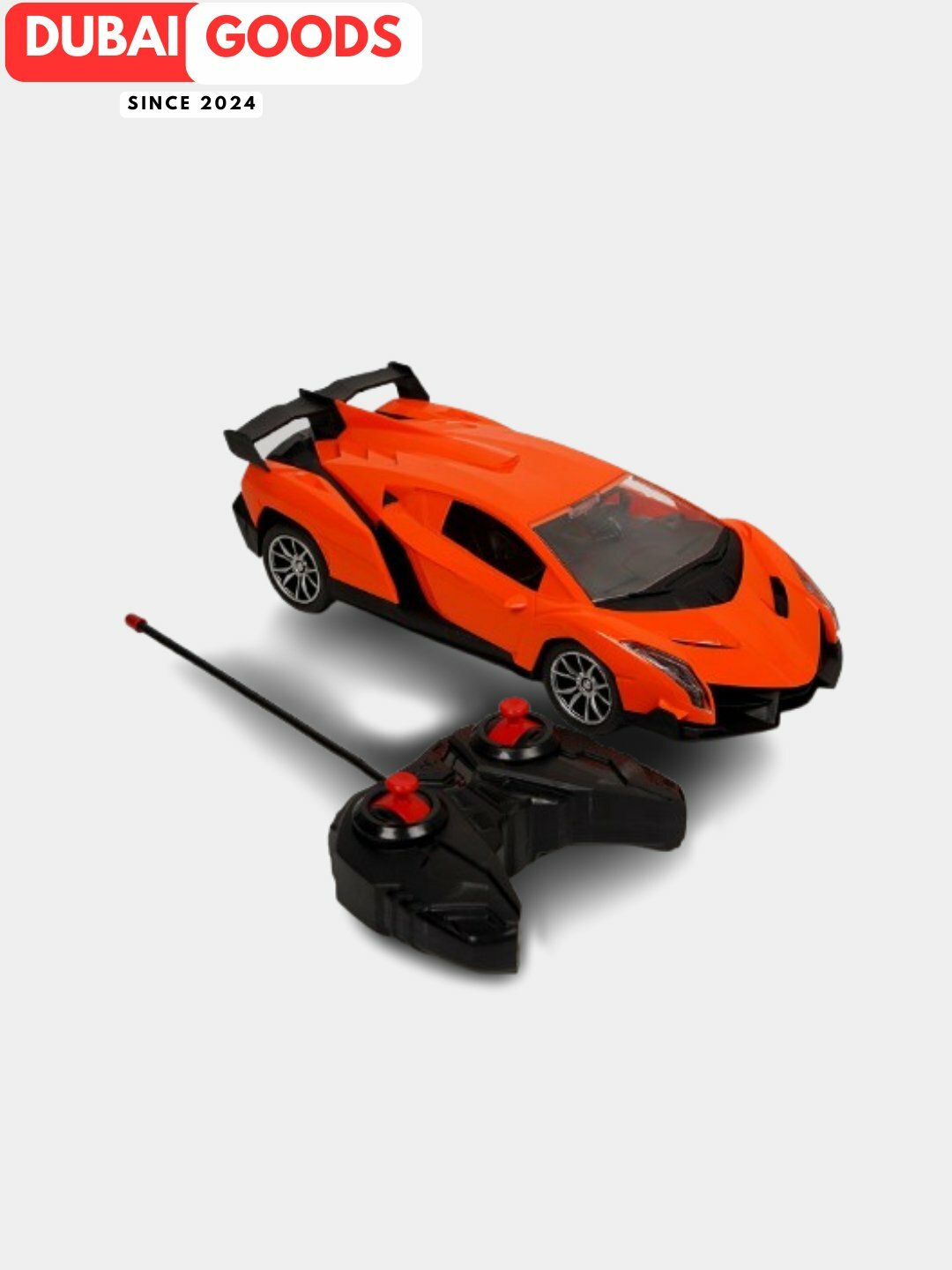 Игрушечный спортивный автомобиль 1:16 с проводным пультом – движение вперёд/назад, поворот и функция фар