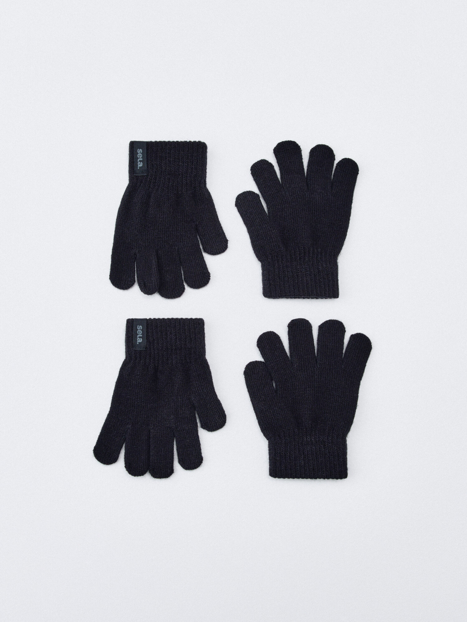 Перчатки Sela для мальчиков размер 5/8YEARS черный