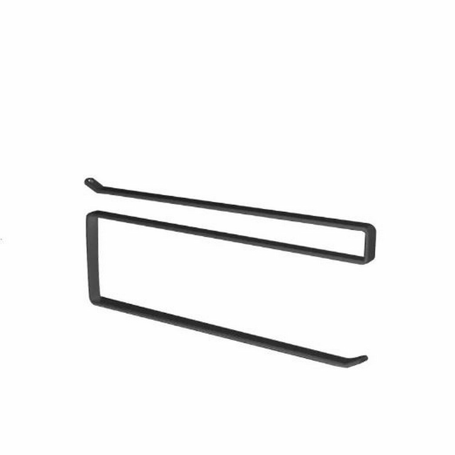 Держатель металлический для бумажного полотенца 26*1,5*12 см черный