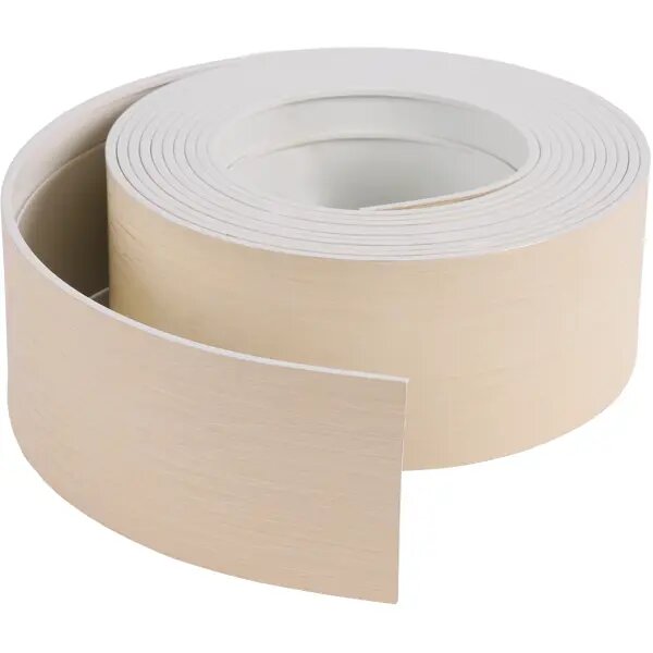 Бленда 7.5x500 см пластик цвет серебро айвори