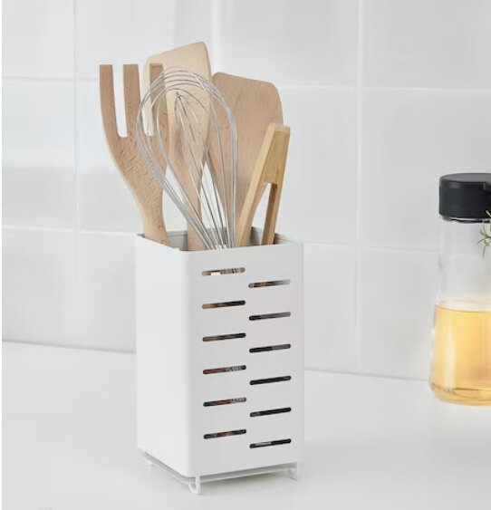 IKEA AVSTEG стеллаж для кухонных принадлежностей белый 18 см