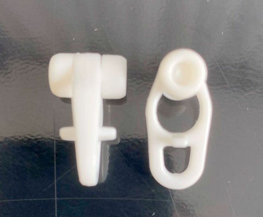 Крючки для штор и тюли бегунки для карниза KS 20 шт