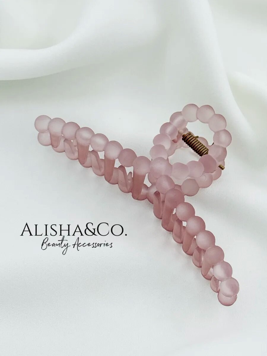 Крабик для волос большой Juicy Bubbles пыльная роза