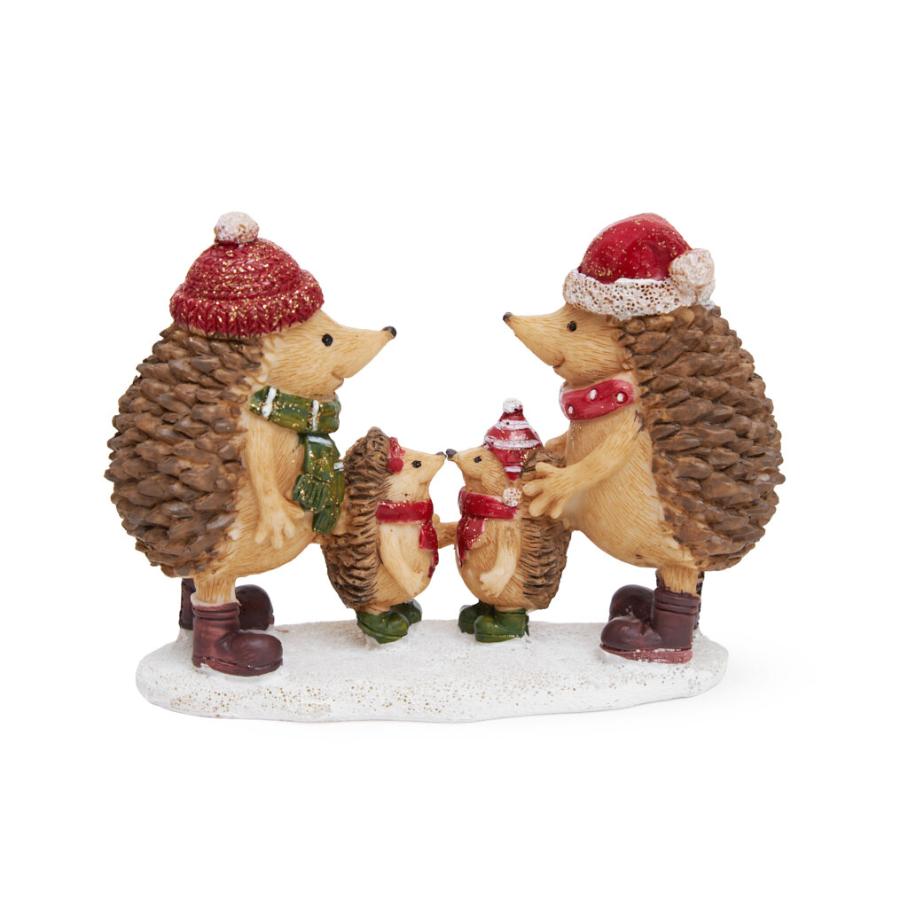 Статуэтка "Ежиная встреча" 9 см (полирезин)