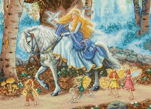 Изображение товара 70-35319 Набор для вышивания крестом "Сказка",38*28см, DIMENSIONS