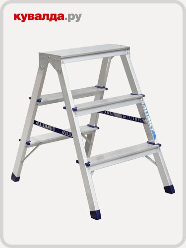 Изображение товара Стремянка алюминиевая алюмет AD 7203 3 ступени двухсторонняя