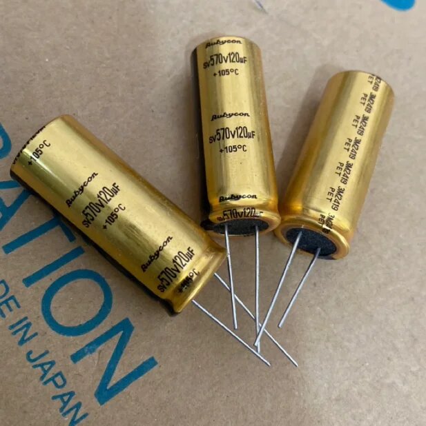 Оригинальные японские электролитические конденсаторы Rubycon 570V 120UF RXW 18X45MM 105C для аудио