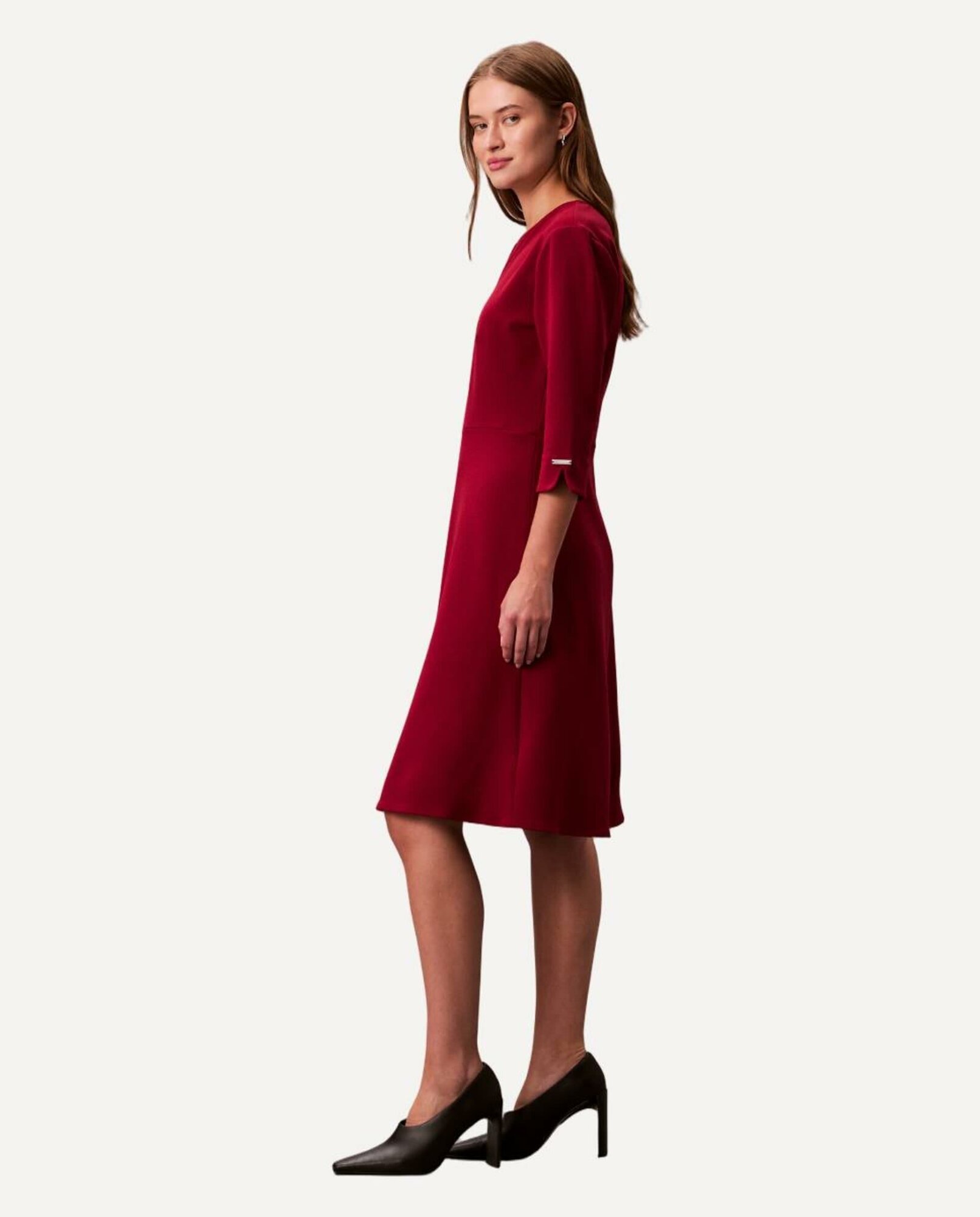 Платье CALVIN KLEIN, размер 10 US, красный — фото 1