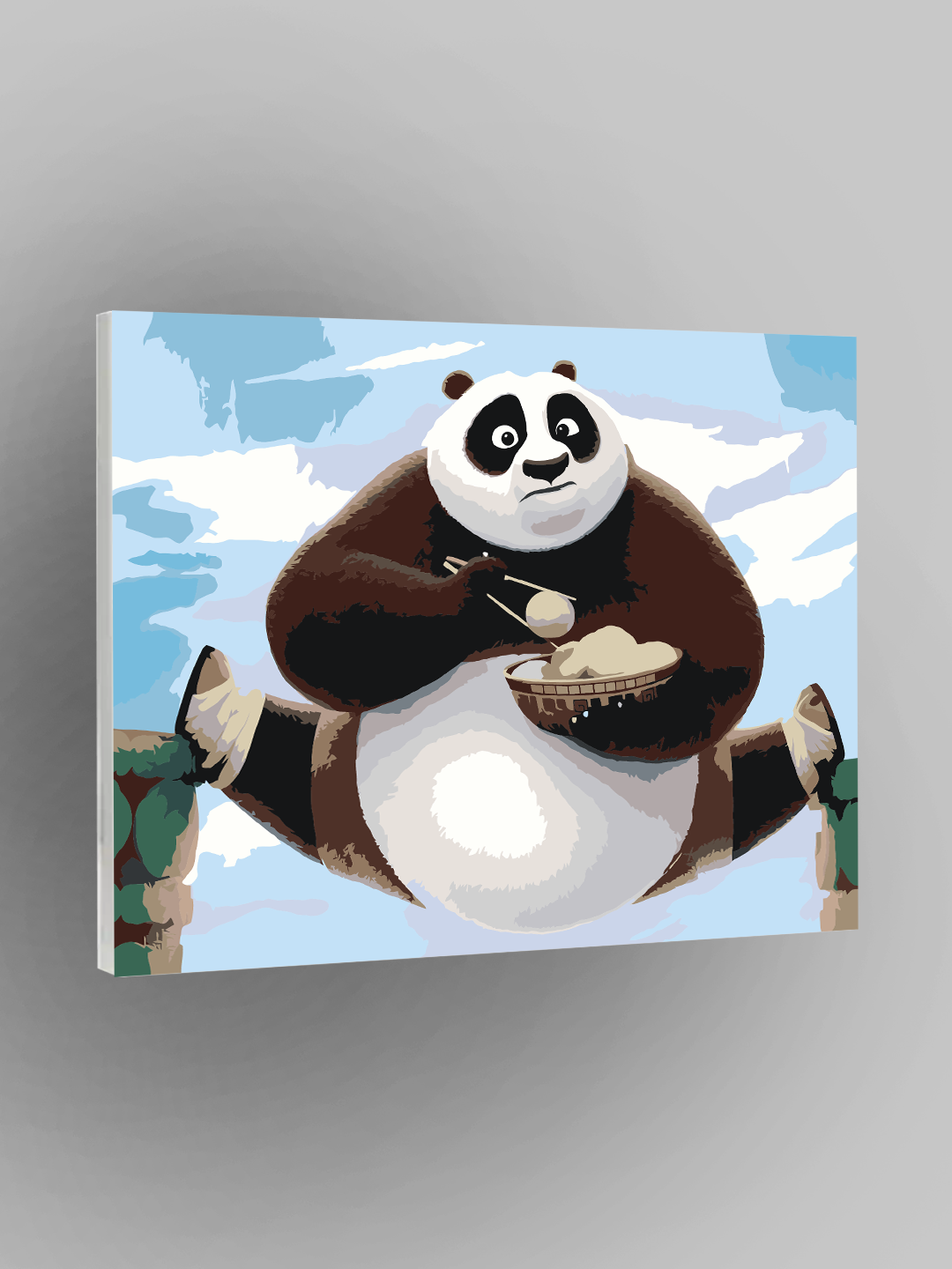 Картина по номерам "Кунг-Фу Панда", мультфильмы, 40×50 см, раскраска на холсте, набор для рисования