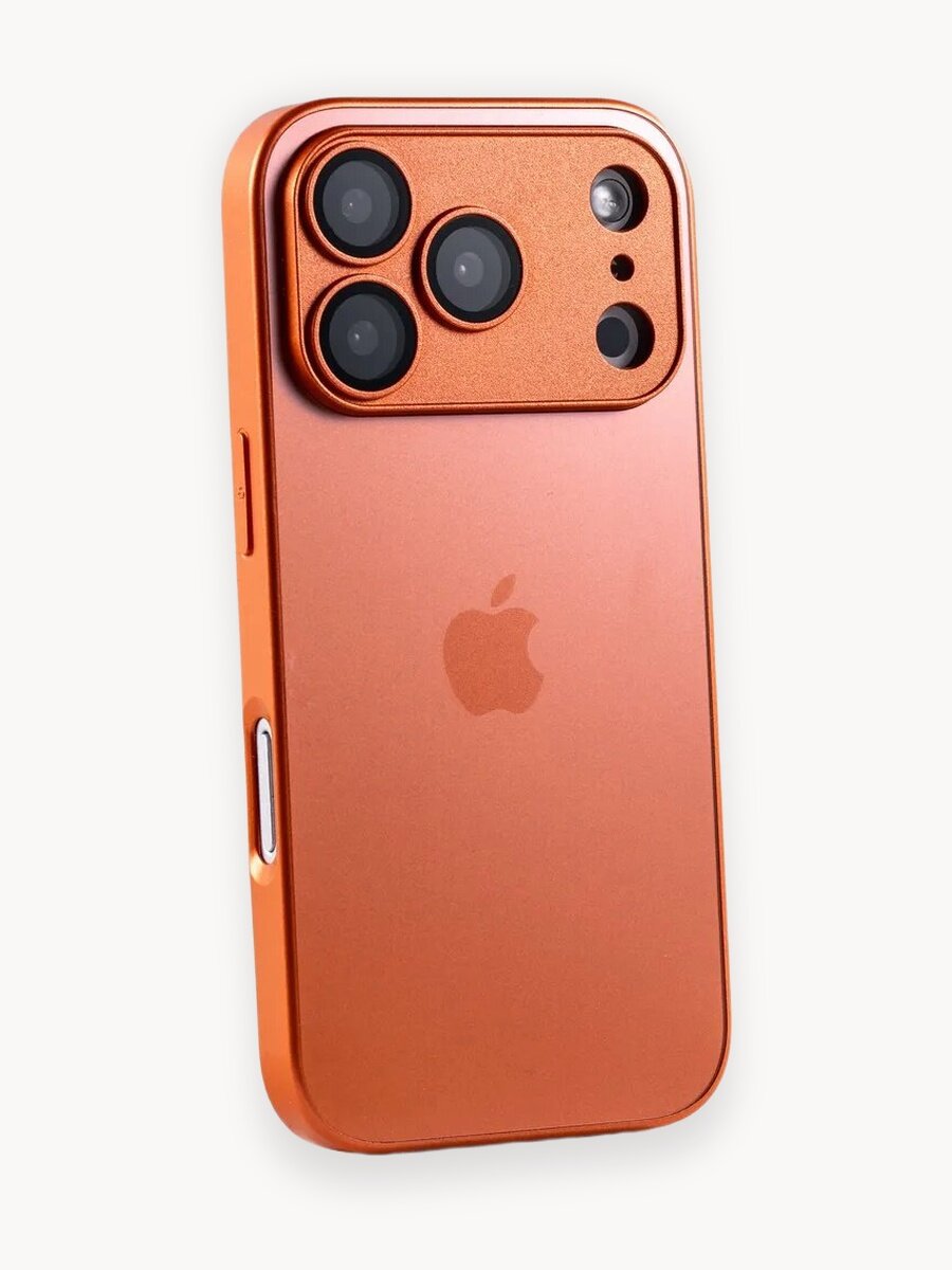 Чехол "О'кейси", для iPhone 17 Pro, с защитой камеры, оранжевый