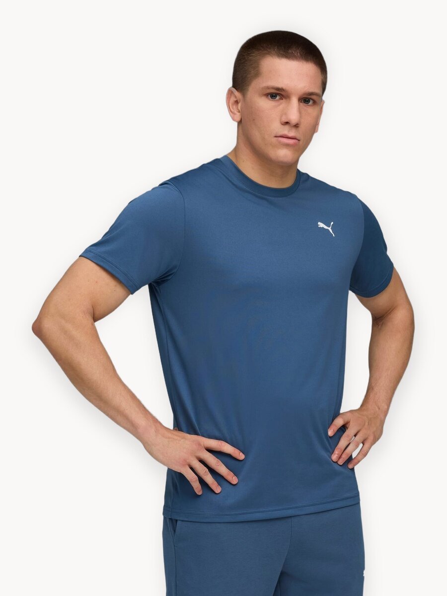 Футболка PUMA TAD ESSENTIALS, размер S, синий
