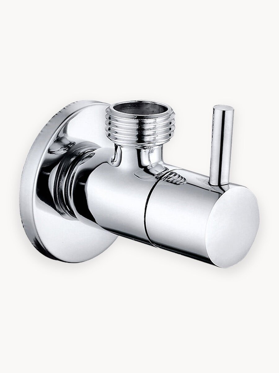 Кран угловой с отражателем IDDIS Optima Home 910B0Z4C2CZ, 1/2; 1/2, кран-букса, латунь